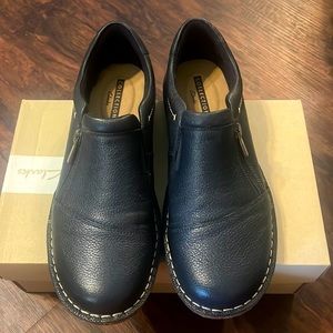 Clarks Tamitha Cattura Blue Leather shoes Size 9 M